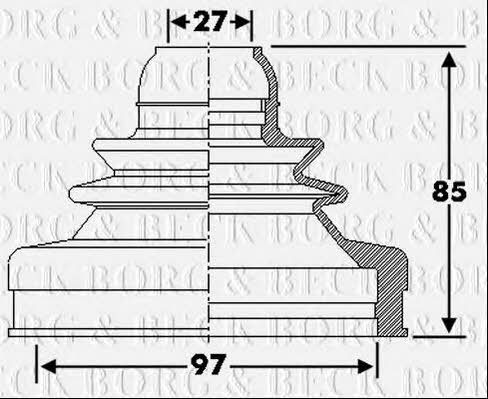 Borg & beck BCB6286 Пильник привідного валу BCB6286: Купити в Україні - Добра ціна на EXIST.UA!