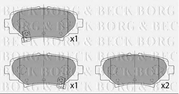 Borg & beck BBP2458 Гальмівні колодки, комплект BBP2458: Купити в Україні - Добра ціна на EXIST.UA!