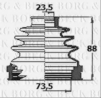 Borg & beck BCB6133 Пильник привідного валу BCB6133: Купити в Україні - Добра ціна на EXIST.UA!