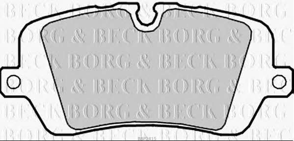 BBP2415 Borg & beck Тормозные колодки дисковые, комплект