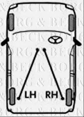 Borg & beck BKB3425 Трос гальма стоянки, правий BKB3425: Купити в Україні - Добра ціна на EXIST.UA!