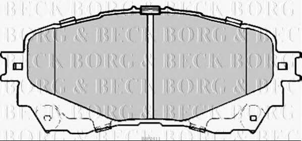 BBP2411 Borg & beck Тормозные колодки дисковые, комплект