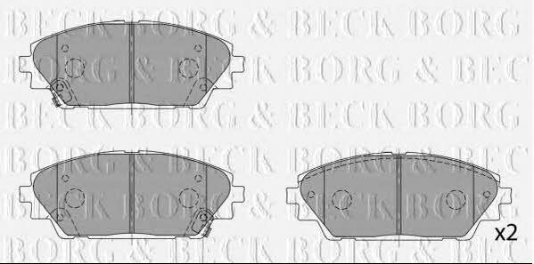 Borg & beck BBP2454 Гальмівні колодки, комплект BBP2454: Купити в Україні - Добра ціна на EXIST.UA!