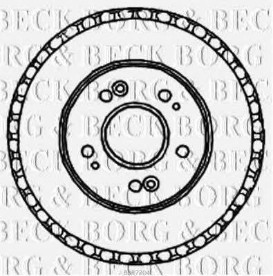 Borg & beck BBR7204 Барабан гальмівний задній BBR7204: Купити в Україні - Добра ціна на EXIST.UA!