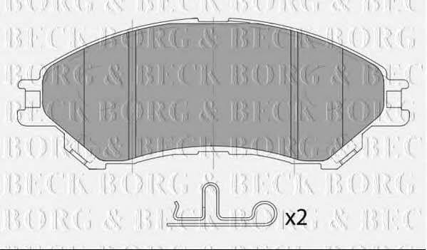 BBP2465 Borg & beck Тормозные колодки дисковые, комплект