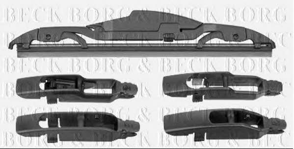 Borg & beck BW08R Щітка склоочисника задня 200 мм (8") BW08R: Купити в Україні - Добра ціна на EXIST.UA!