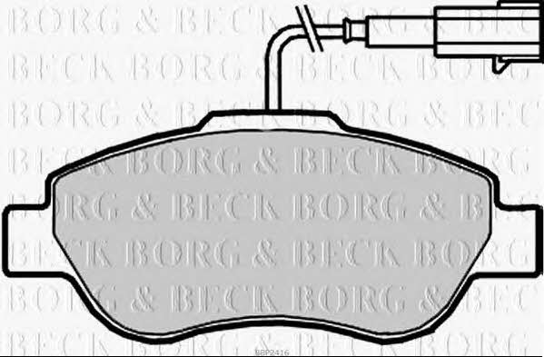 Borg & beck BBP2416 Гальмівні колодки, комплект BBP2416: Купити в Україні - Добра ціна на EXIST.UA!
