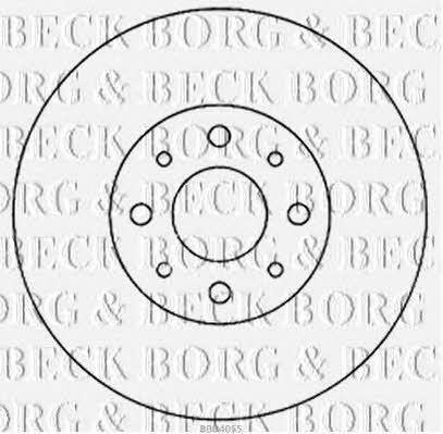 Borg & beck BBD4055 Диск гальмівний передній вентильований BBD4055: Приваблива ціна - Купити в Україні на EXIST.UA!