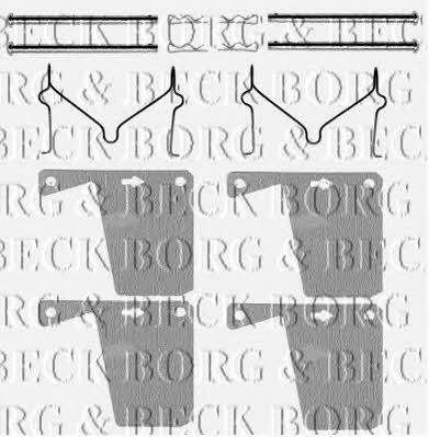 Borg & beck BBK1064 Комплект монтажний гальмівних колодок BBK1064: Купити в Україні - Добра ціна на EXIST.UA!