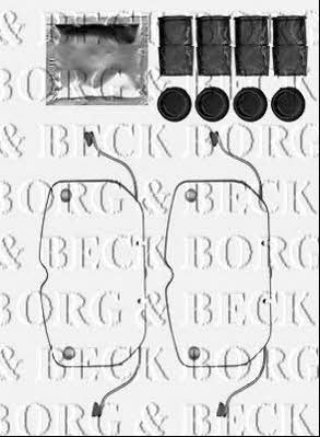 Borg & beck BBK1550 Комплект монтажний гальмівних колодок BBK1550: Купити в Україні - Добра ціна на EXIST.UA!