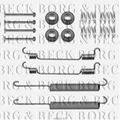 Borg & beck BBK6134 Комплект монтажний гальмівних колодок BBK6134: Купити в Україні - Добра ціна на EXIST.UA!