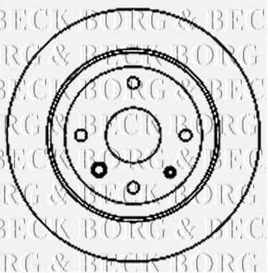 Borg & beck BBD5158 Диск гальмівний задній невентильований BBD5158: Купити в Україні - Добра ціна на EXIST.UA!