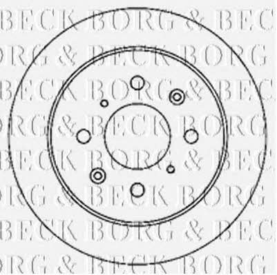 Borg & beck BBD5172 Диск гальмівний задній невентильований BBD5172: Купити в Україні - Добра ціна на EXIST.UA!