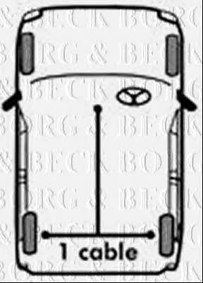 Borg & beck BKB1021 Трос стоянкового гальма, комплект BKB1021: Купити в Україні - Добра ціна на EXIST.UA!