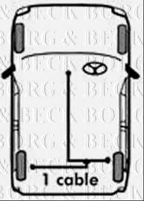 Borg & beck BKB1182 Трос стоянкового гальма, комплект BKB1182: Купити в Україні - Добра ціна на EXIST.UA!