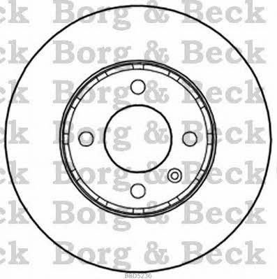 Borg & beck BBD5236 Диск гальмівний передній вентильований BBD5236: Купити в Україні - Добра ціна на EXIST.UA!