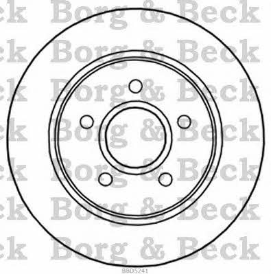 Borg & beck BBD5241 Диск гальмівний задній невентильований BBD5241: Купити в Україні - Добра ціна на EXIST.UA!