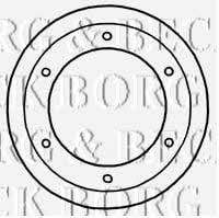 Borg & beck BBD5921S Диск гальмівний задній вентильований BBD5921S: Купити в Україні - Добра ціна на EXIST.UA!