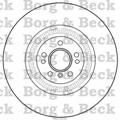 Borg & beck BBD5984S Диск гальмівний передній вентильований BBD5984S: Купити в Україні - Добра ціна на EXIST.UA!