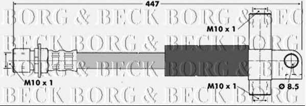 Borg & beck BBH6167 Гальмівний шланг BBH6167: Купити в Україні - Добра ціна на EXIST.UA!