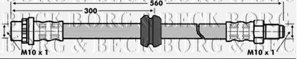 Borg & beck BBH6842 Гальмівний шланг BBH6842: Купити в Україні - Добра ціна на EXIST.UA!