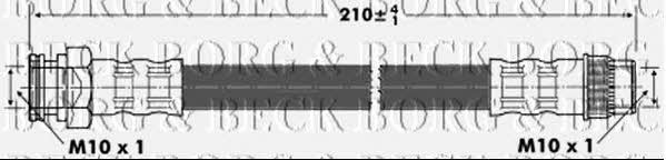 Borg & beck BBH6903 Гальмівний шланг BBH6903: Приваблива ціна - Купити в Україні на EXIST.UA!