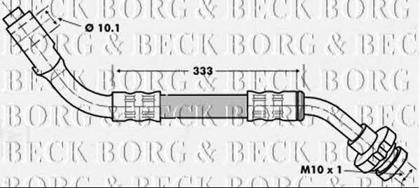 Borg & beck BBH7155 Гальмівний шланг BBH7155: Купити в Україні - Добра ціна на EXIST.UA!