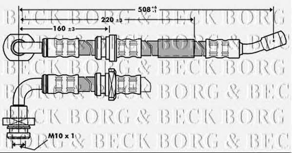 Borg & beck BBH7211 Гальмівний шланг BBH7211: Купити в Україні - Добра ціна на EXIST.UA!