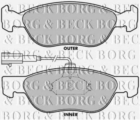 Borg & beck BBP1387 Гальмівні колодки, комплект BBP1387: Купити в Україні - Добра ціна на EXIST.UA!