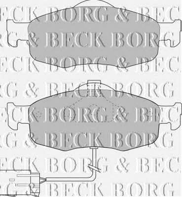 Borg & beck BBP1408 Гальмівні колодки, комплект BBP1408: Купити в Україні - Добра ціна на EXIST.UA!