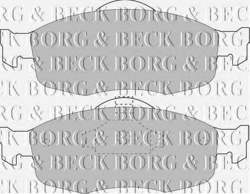 Borg & beck BBP1416 Гальмівні колодки, комплект BBP1416: Купити в Україні - Добра ціна на EXIST.UA!