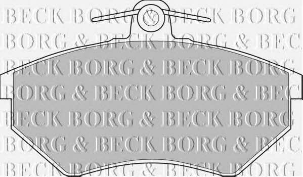 BBP1427 Borg & beck Тормозные колодки дисковые, комплект