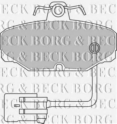 Borg & beck BBP1433 Гальмівні колодки, комплект BBP1433: Купити в Україні - Добра ціна на EXIST.UA!