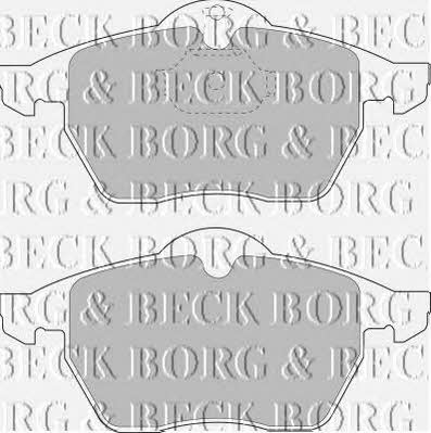 Borg & beck BBP1444 Гальмівні колодки, комплект BBP1444: Купити в Україні - Добра ціна на EXIST.UA!