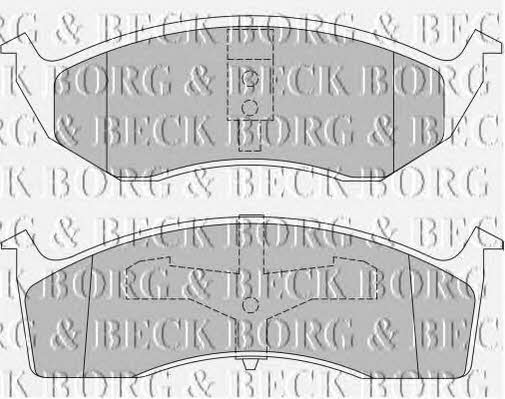 Borg & beck BBP1465 Гальмівні колодки, комплект BBP1465: Купити в Україні - Добра ціна на EXIST.UA!
