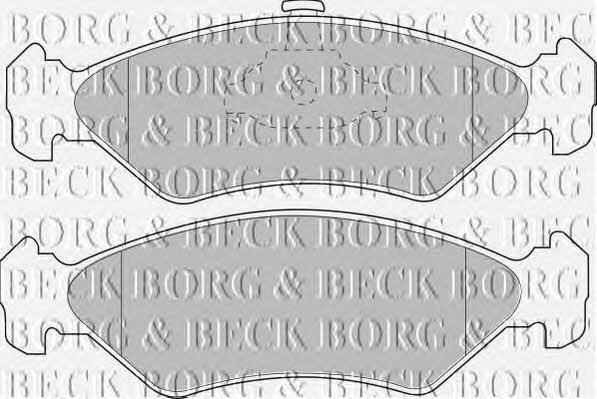 Borg & beck BBP1510 Гальмівні колодки, комплект BBP1510: Купити в Україні - Добра ціна на EXIST.UA!