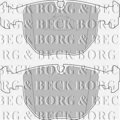 Borg & beck BBP1595 Гальмівні колодки, комплект BBP1595: Купити в Україні - Добра ціна на EXIST.UA!