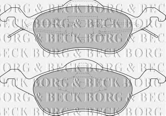 BBP1602 Borg & beck Тормозные колодки дисковые, комплект