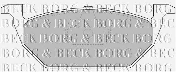 BBP1618 Borg & beck Тормозные колодки дисковые, комплект