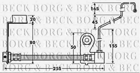 Borg & beck BBH7414 Гальмівний шланг BBH7414: Купити в Україні - Добра ціна на EXIST.UA!
