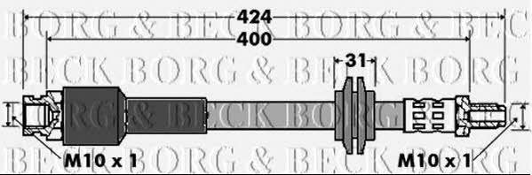Borg & beck BBH7426 Гальмівний шланг BBH7426: Купити в Україні - Добра ціна на EXIST.UA!