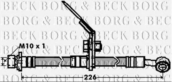 Borg & beck BBH7436 Гальмівний шланг BBH7436: Купити в Україні - Добра ціна на EXIST.UA!