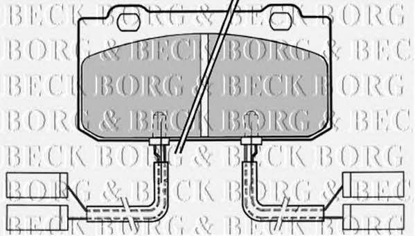 Borg & beck BBP1154 Гальмівні колодки, комплект BBP1154: Купити в Україні - Добра ціна на EXIST.UA!