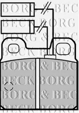 Borg & beck BBP1256 Гальмівні колодки, комплект BBP1256: Приваблива ціна - Купити в Україні на EXIST.UA!