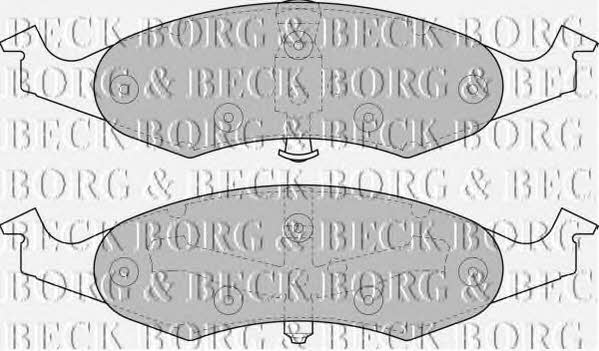 Borg & beck BBP1368 Гальмівні колодки, комплект BBP1368: Купити в Україні - Добра ціна на EXIST.UA!