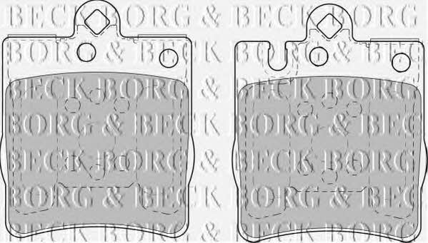 Borg & beck BBP1665 Гальмівні колодки, комплект BBP1665: Купити в Україні - Добра ціна на EXIST.UA!
