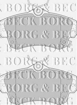 Borg & beck BBP1724 Гальмівні колодки, комплект BBP1724: Купити в Україні - Добра ціна на EXIST.UA!
