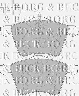 Borg & beck BBP1800 Гальмівні колодки, комплект BBP1800: Купити в Україні - Добра ціна на EXIST.UA!