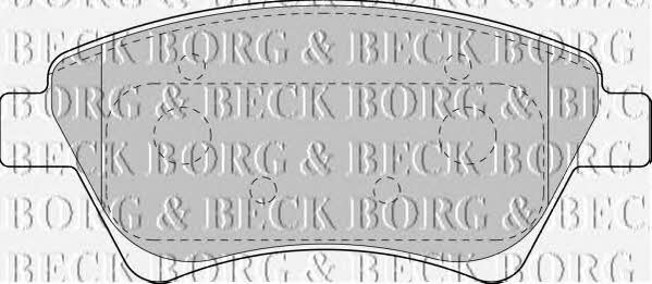 BBP1821 Borg & beck Тормозные колодки дисковые, комплект