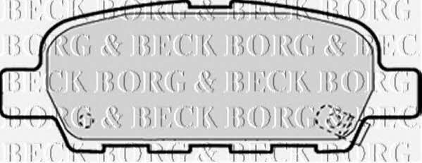 BBP1839 Borg & beck Тормозные колодки дисковые, комплект